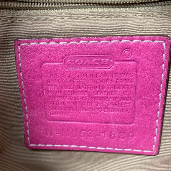 Coach Y2K Soho Hampton Pastels Striped Vachetta Leather Handbag 1888 Bag w/ Tag - Picture 10 of 13